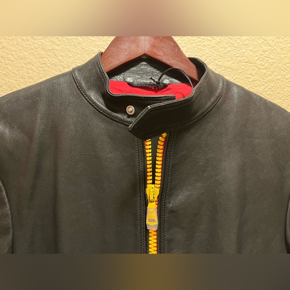 New Gucci Logo Leather Bomber Jacket Size 48 / US L - Picture 9 of 16